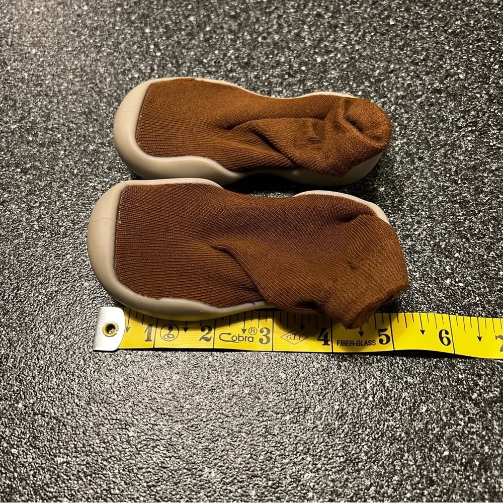 Brown Toddler Sock Shoes